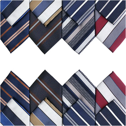 Fashion Striped Ties Business Man Shirt Collar Necktie Gravatas for Party Wedding Slim Tie School Uniform Necktie Formal Cravate