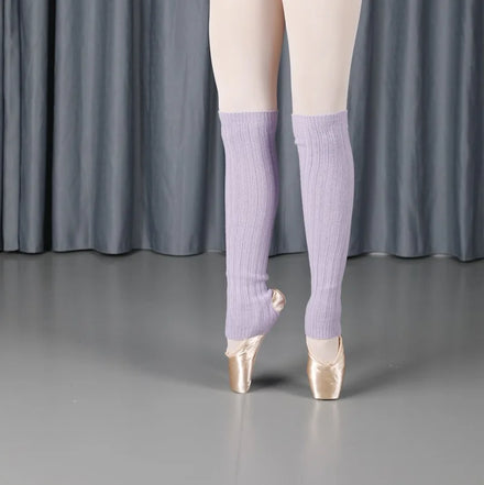 Professional Ballet Dance Warm up Knit Leg Warmers with Acrylic and Spandex for Women