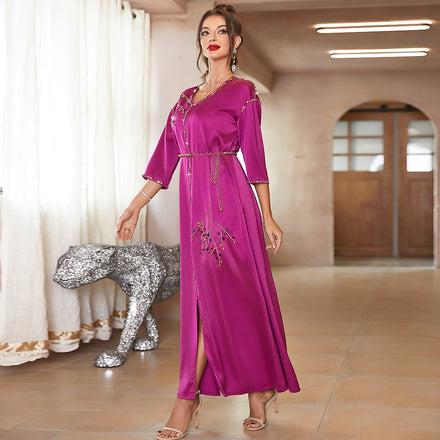 Zaynab New Design Wholesale Muslim Clothing Turkey Long Sleeve Abaya Kaftan Muslim Dress Jakarta Women Abaya