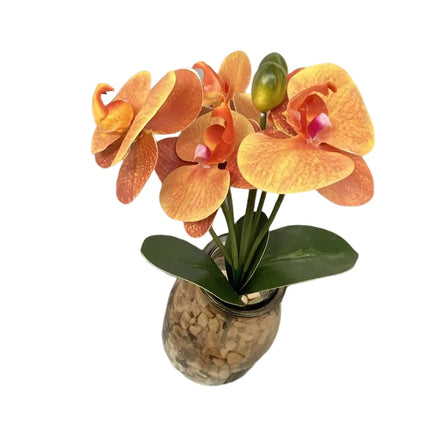 New 3D7 Head Phalaenopsis Cheap Wholesale Artificial Flowers Dekoration