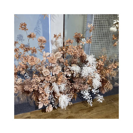 5 Forks Plastic Flocked Snow Rabbit Cheap Wholesale Artificial Flowers Dekoration