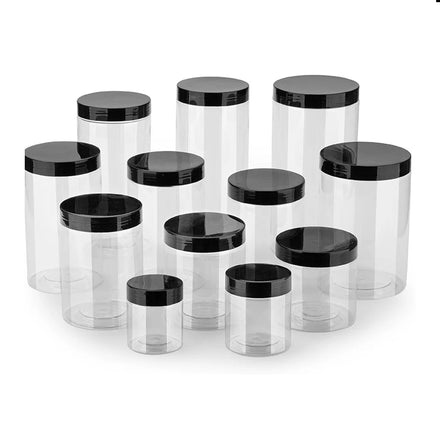 8 oz 250ml Translucent PET Plastic Single Wall Jar with Finish for Skincare Cream Body Butter Packaging Jars