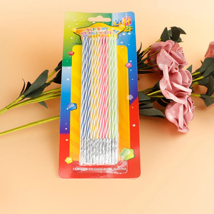New Design Various Colors Birthday Cake Stick Candles with Foil Paraffin Wax for Easter New Year Parties & Home Decoration