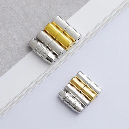 925 Sterling Silver Polishing Cylinder Screw Connecting Buckle for Bracelet Necklace Making