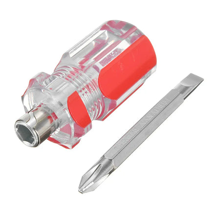 Mini 2in1 Plastic OEM Customizable Industrial Grade Dual Function Cross Shaped Slotted Flat Screwdriver Household Repair Hand