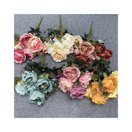11 Forks Xiangfei Peony Cheap Wholesale Artificial Flowers Dekoration