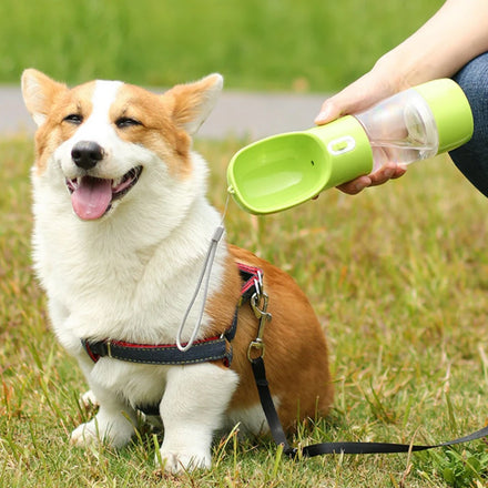 Eco Friendly Private Label Travel Portable Dog Water Bottle Food Feeder Drinker