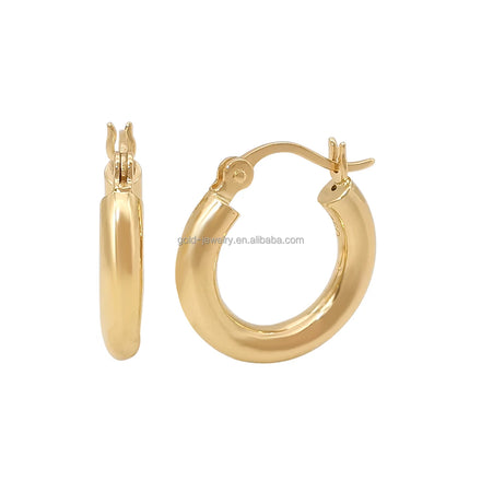 New Arrival Hoop Earring AU750 18K Real Yellow Gold Earring Popular Hot Selling Earrings Fine Jewelry Women Gift