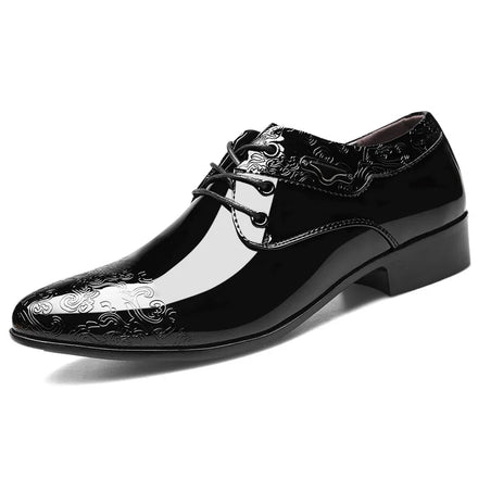 Factory Direct Sales Handmade Office Dress Shoes Soft PU Leather Shoes for Men