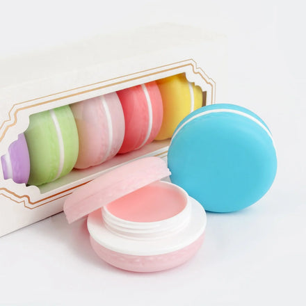 OEM Cute 8 Colors Herbal Cream Vitamin E Unique Chapstick Custom Logo Lip Moisturizer Balm (new) Organic Natural Vegan Macarons