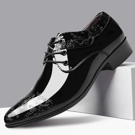 Men Fashion Casual Business PU Leather Italian Designer Male Soft Driving Shoes