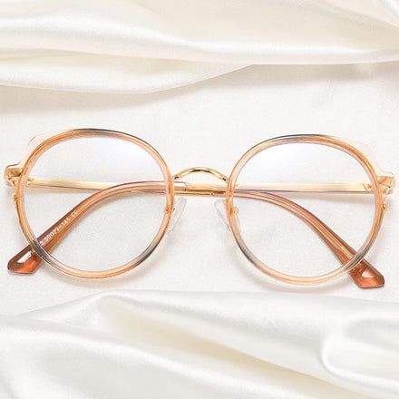 2023 New Fashion MS 82012 Eyeglasses Best Selling Ladies' Classic Round Frame Anti Blue Light Glasses