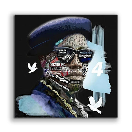 Art Painting Black Man Painting on Canvas Posters Prints 3D Wall Painting Picture for Decoration