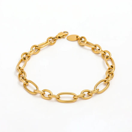Fenny PVD Plated Tarnish Free Versatile Charm Link Chain Bracelet Tarnish Free for Women Stainless Steel Jewelry Wholesale