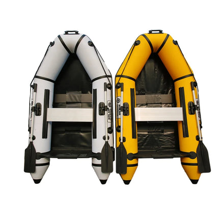 Solarmarine 3 Person Wood Floor PVC Electric Motor Boat Inflatable Rowing Boat