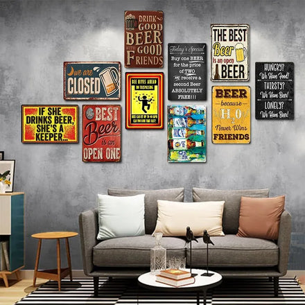 20x30cm Personalised Custom Vintage Home Workshop Garage Wall Decor Metal Sign Painted Antique Motorcycle Retro Metal Painting