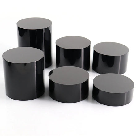 Black Acrylic Plinth Stand Acrylic Cylinder Display Stands Plinths Round Acrylic for for Birthday Party Wedding Decoration