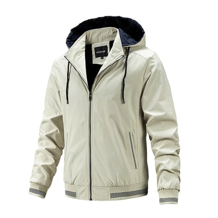 2025 Winter Plain Color Windbreaker Jacket Unisex OEM Polyester Hoody with Cotton Liner and Customized Color