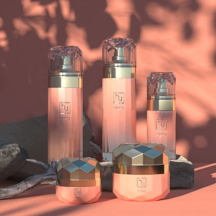 Luxury Skin Care Glass Bottle Can Be Customized 20 50g Cream Jar 40 100 120 ml Lotion Bottle Glass Packaging Bottle