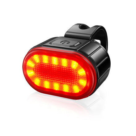 SoRider Q3 Rechargeable Bike Rear Light-IPX6 Waterproof 50 Lumen 6 Gears 230mAh Battery for Road/Mountain Cycling Outdoor Sports