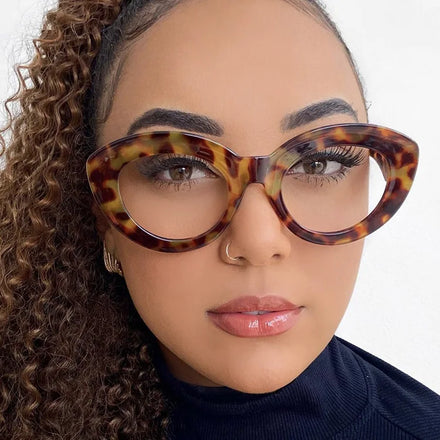 9137 Fashion Cat Eye Glasses Frame Designer Prescription Eyeglasses Frame Vintage Anti Blue Light Glasses