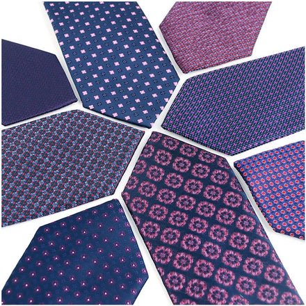 Classic 7.5cm Men's Tie Blue Purple Dots Floral Ties for Mens Casual Suits Necktie Slim Shirt Collar Neckties Wedding Party Gift