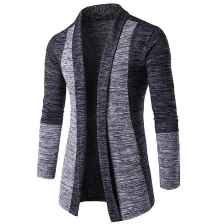 Wholesale Men's Sweater Jacket Autumn Winter Patchwork Cardigan Outwear Male Knitted Casual Coat