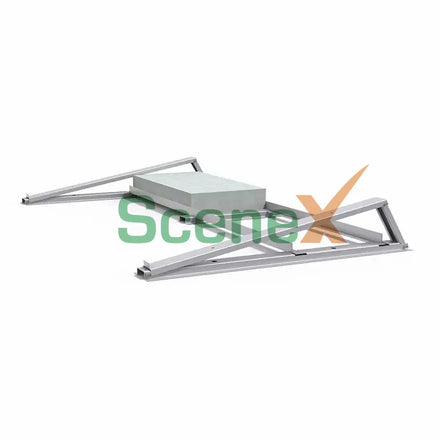 EAST&WEST Al6005-t5 Triangle Ballasted Solar Mounting System with 10-Year Warranty for Ground and Flat Roofs