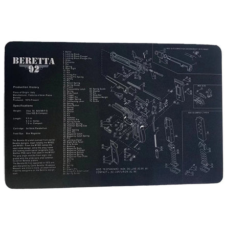 Custom Non-Slip Anti Slide Hunting Shooting Gun Accessories Magnetic Gun Cleaning Mat