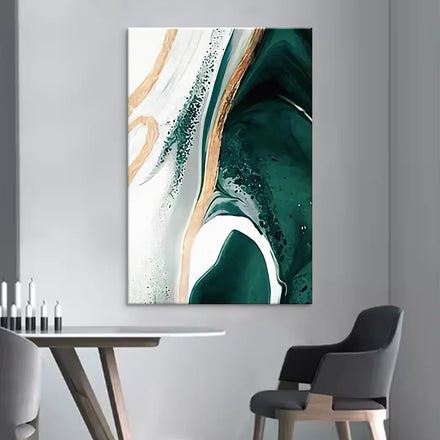Decorative Oil Painting Wall Arts and Modern Abstract Art Acrylic Prints on Canvas with Frame for Home Decoration