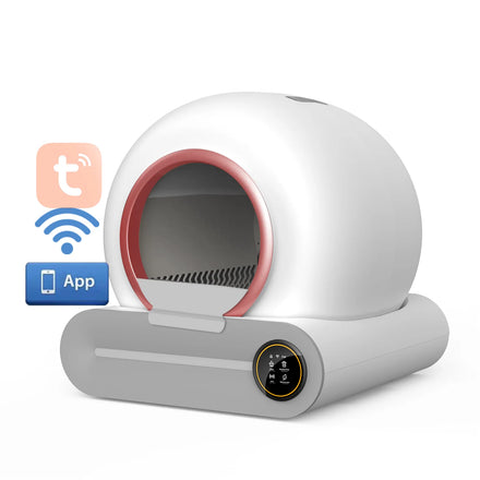 Quality Guaranteed Eu Us Plug Furniture Custom logo Automatic Cat Litter Box with Wifi App