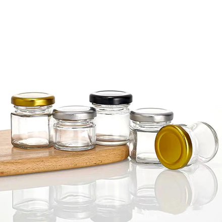 Free Shipping 1 oz Small Mini Pickles Glass Jars 25ml Honey Jar Wholesales