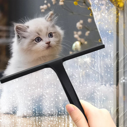Household Silicone Cleaning Brush Squeegee Handheld Shower Window Cleaning Squeegees Plastic Glass Scraper Allpurpose Shower