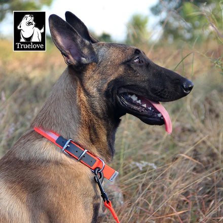 Truelove Adjustable Waterproof PVC Dog Collar Durable Comfort Pet Cat Puppy Safety Reflective Soft Training Collar Pet Supplies