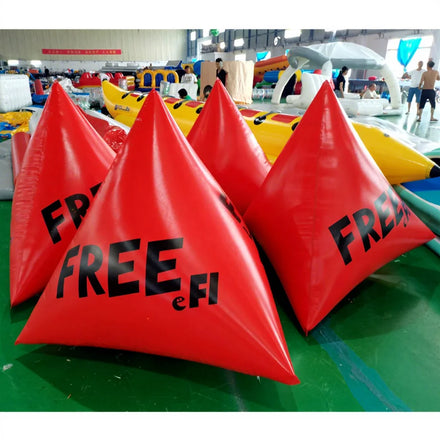 Inflatable Custom Color Pyramid Water Buoy Triangular Shape Water Buoy for Water Game
