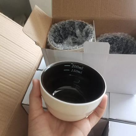 Hot Seller 2026 Coffee Cupping Bowl Coffee Cupping Cup Measuring Cup U / Q Shaped 200ml Test Bowl