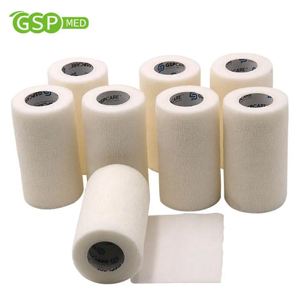 Hospital Grade Medical Sports Wound Support Dressing Self Adhesive Nonwoven Cohesive Bandage Manufacturers