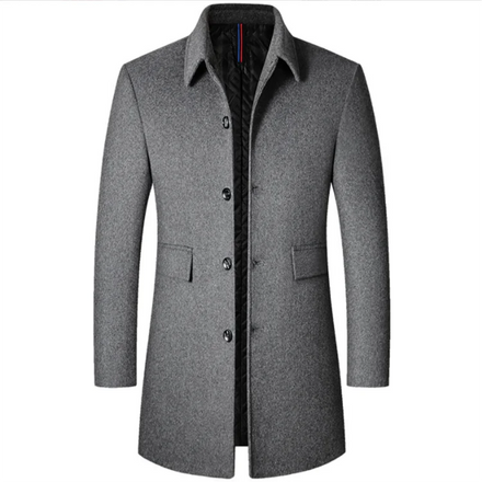 Men's Winter Business Casual Wool Coat