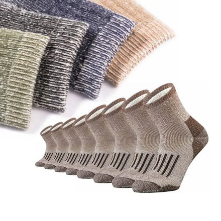 Hiking Socks Merino Wool Warm Mid Crew Custom logo Calcetines Ski Cushioned Thermal Socks for Winter Men
