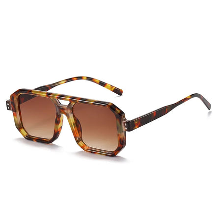 Square Shades Sunglasses New Arrival Style Fashion Designer 2023 Hot Pilot Sunglasses Leopard Sunglasses