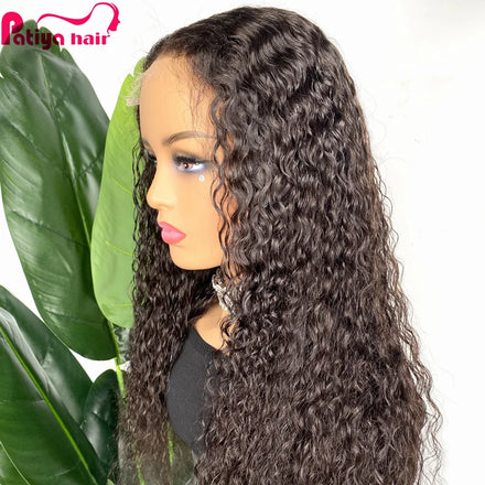 Water Wave Transparent Lace Closure Wigs 4x4 High Quality Remy Hair Woman Wig Unprocessed Raw Indian Natural Human Hair Wig