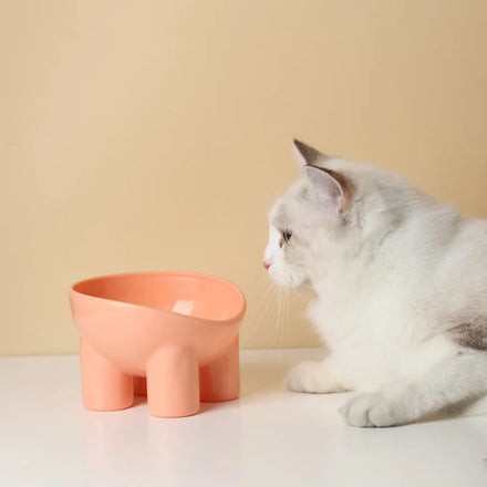 Macaron Color Elephant Leg Neck Guard Bowl Cat Food Bowl Anti-knockover Pet Bowl