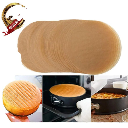 Factory Special Price 10-Inch Non-Stick Parchment Paper Double Sided Cake Pans Pizza Pans Air Fryer Bread Cookie Food Grade