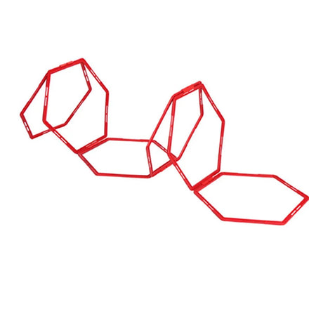 Hex Agility Rings Speed Rings Agility Hurdles for Agility Footwork Training Hexagonal Ladder Set Plyometric Hex Speed Rings