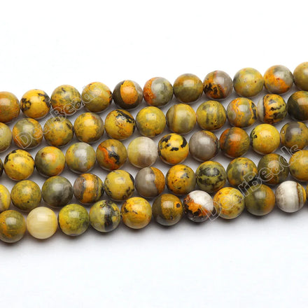 New Arrived Real Yellow Bumblebee Jasper Beads Strand for DIY Jewelry Beads 6mm 8mm 10mm