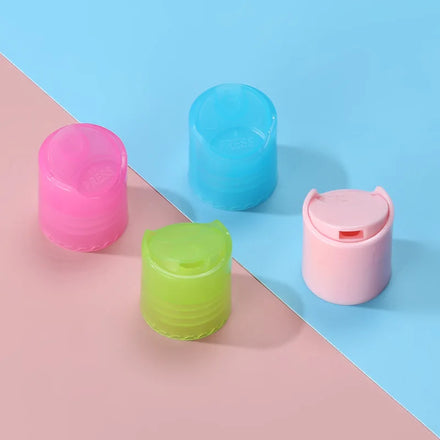 Customized Plastic Screw Disc Cap 24/410 pink Disc Top Cap for Liquid Bottle