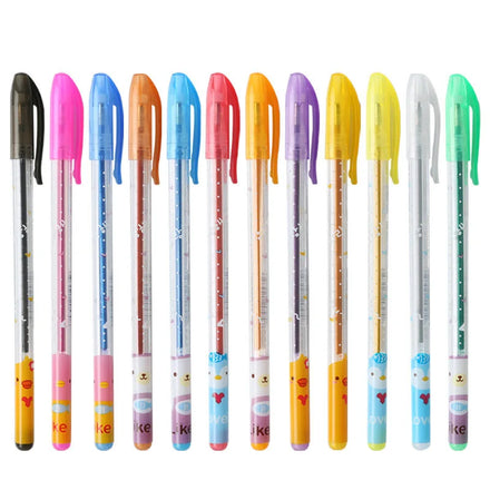 24 Colours Multiple Gel Pen Stationery 1.0 mm Colorful Blue Red Silver Gold White Refill rainbow Glitter Gel Pens Set 12 24