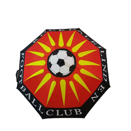 Digital Customized Printing Football Design Golf Umbrella with logo Football Club