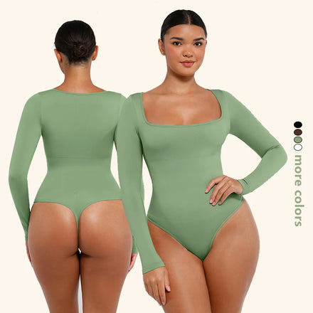 Women's New Design Autumn Long Sleeve Seamless Body Shaper Tight Bodysuit Tummy Trimmer Shapewear Wholesale Breathable Feature