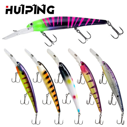 Minnow Jerkbait Fishing Lure 120mm 20g Hard Plastic Floating Minnow Pesca Saltwater Deep Trolling Baits for Walleye Bass Zander